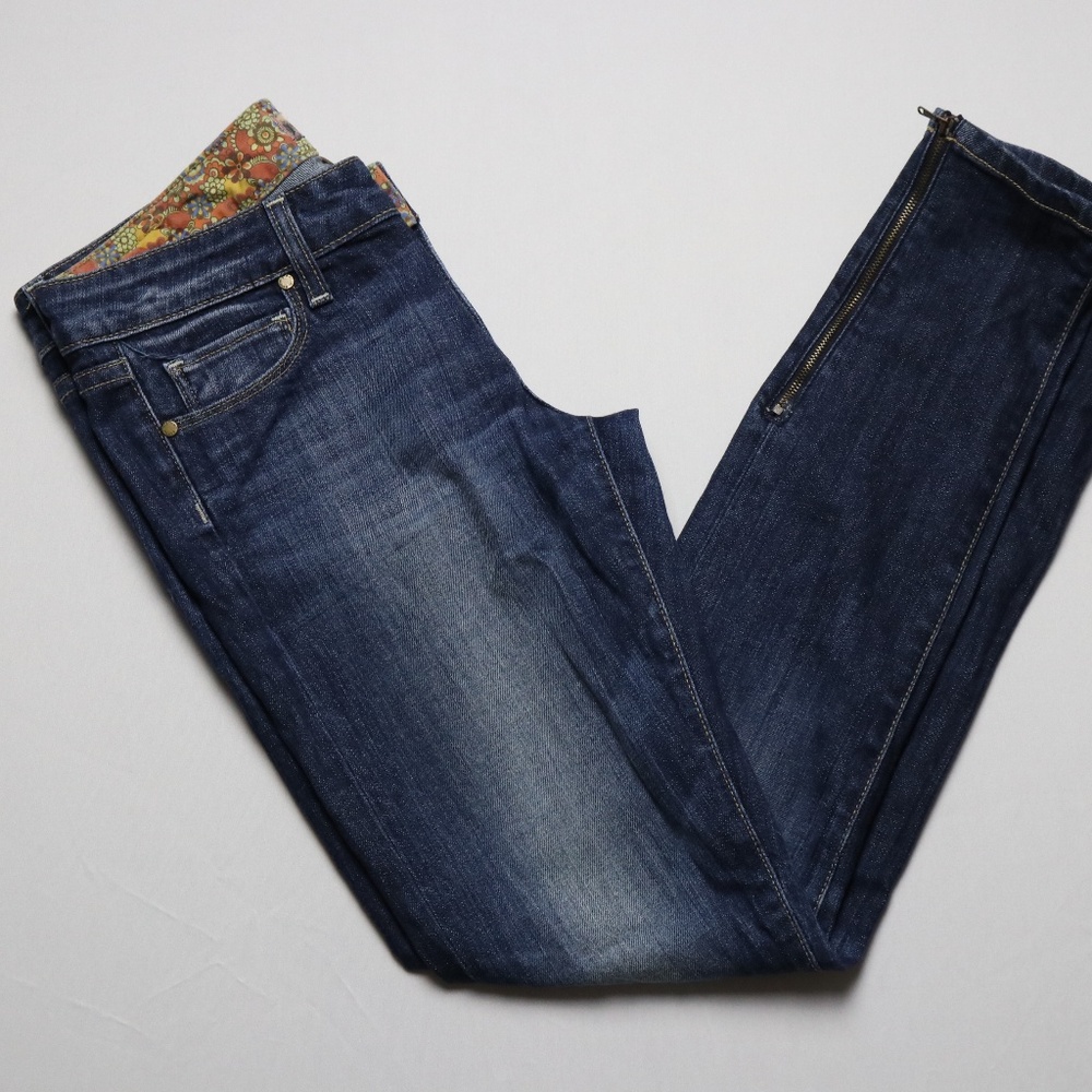 Paige Skyline Ankle Zipper Skinny Jeans